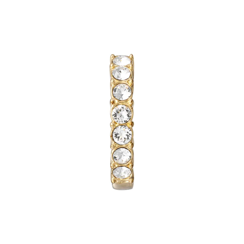 Swarovski Faux Crystal Earrings Women's Gold-1
