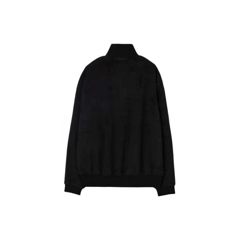 KIMHEKIM MOCKNECK ZIP-UP SWEATSHIRT Sweatshirt Unisex BLACK/Black-1