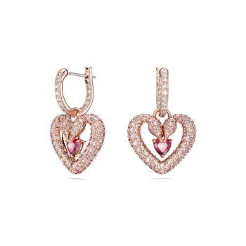 Swarovski Rose Gold Plated Earrings Unisex Gold