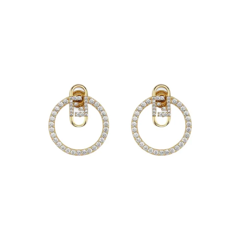 FENDI Earrings Women's Gold-0