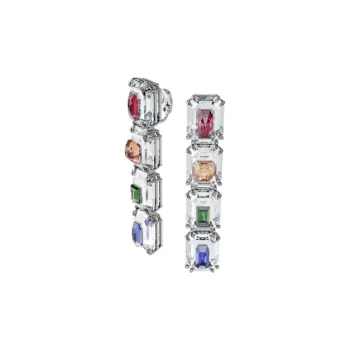 Swarovski Chroma Oversized Crystals Clip Earrings