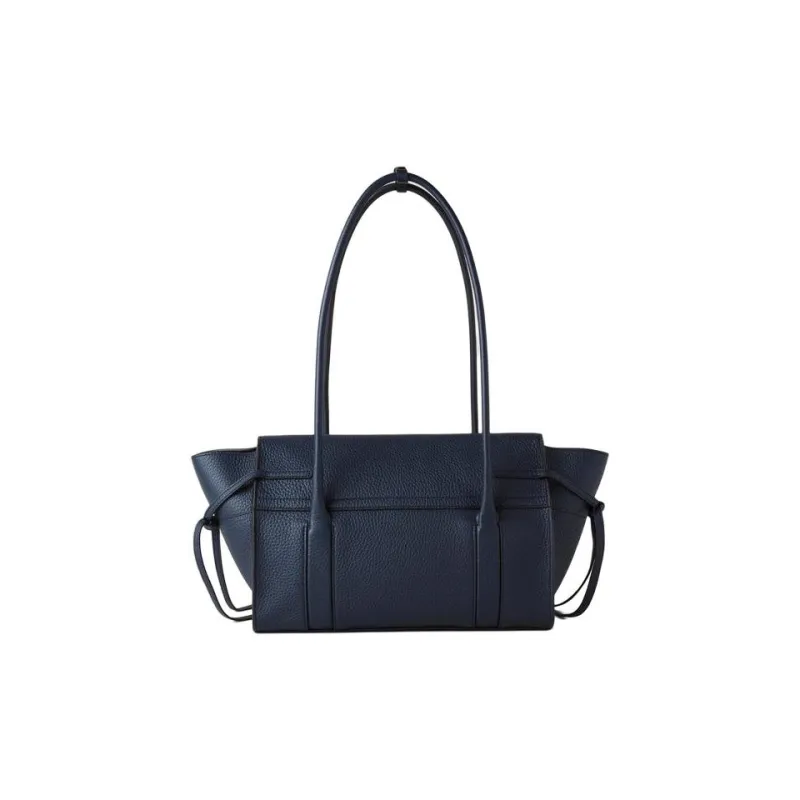 Mulberry Textured Leather One Shoulder Handbags Small Size Women's Night Sky-2
