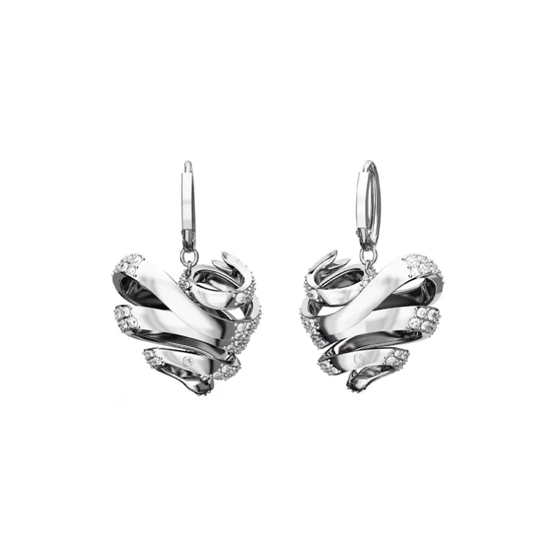 Swarovski Volta Earrings Women's Silver-2