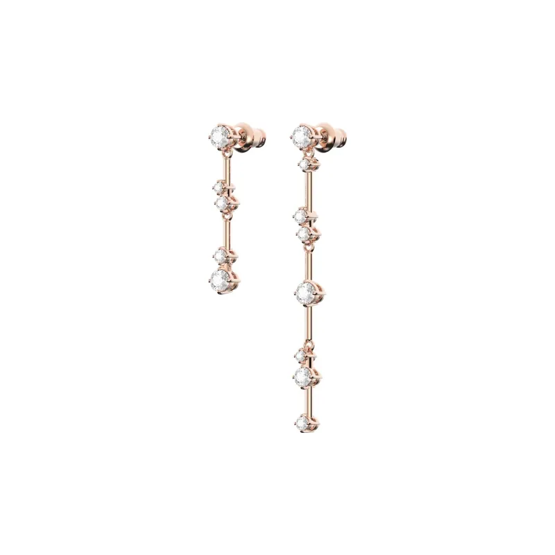 Swarovski Constella Rose Gold Tone Plated Earrings Women's Rose Gold-2