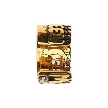 Alexander McQueen Metal Earrings Women's Gold