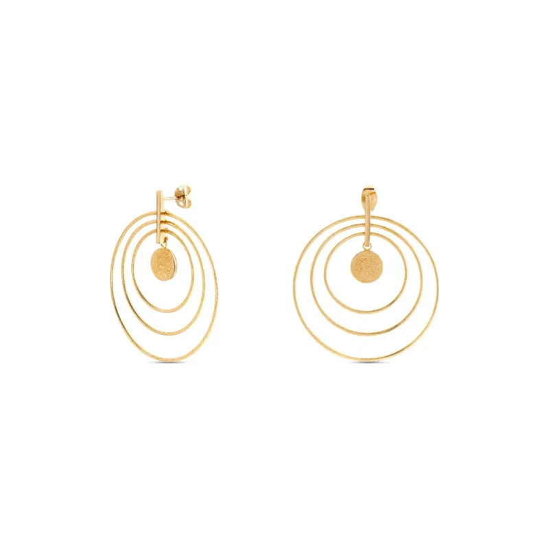 Agatha Alloy Earrings Women's Gold-0