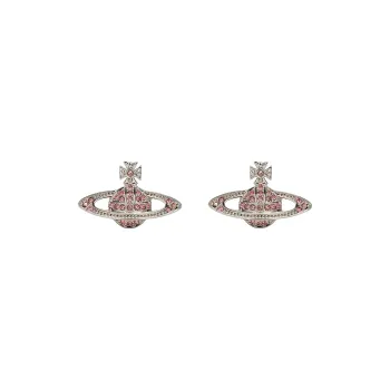 Vivienne Westwood Logo Plaque Studded Earrings