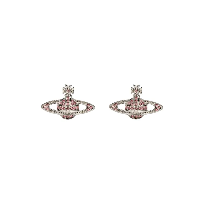 Vivienne Westwood Logo Plaque Studded Earrings-0