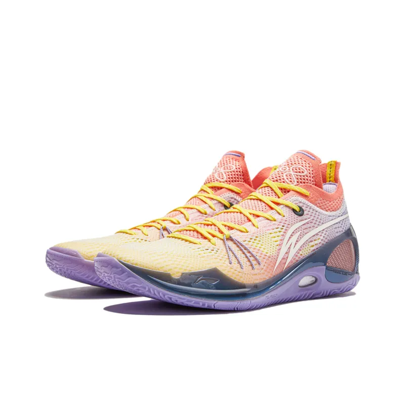 LINING Wade 808 3 Basketball Shoes Men Low Top Bright Yellow/Red Coral Pink/Vero Rose Purple-2