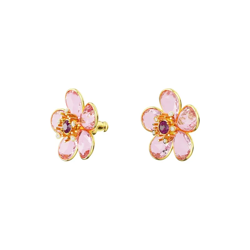 Swarovski Florere Earrings Women's Pink-2
