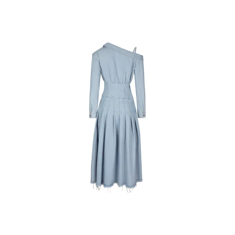 Barb Chill Long Sleeved Dresses Women's Blue-1