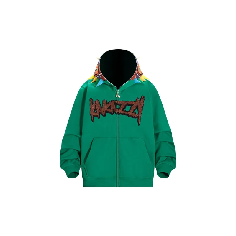 KAKAZZY Sweatshirts Unisex Green-3