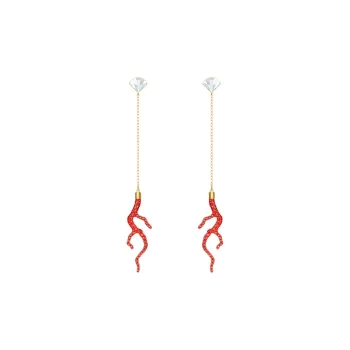 Swarovski Shell Coral Earrings Women's
