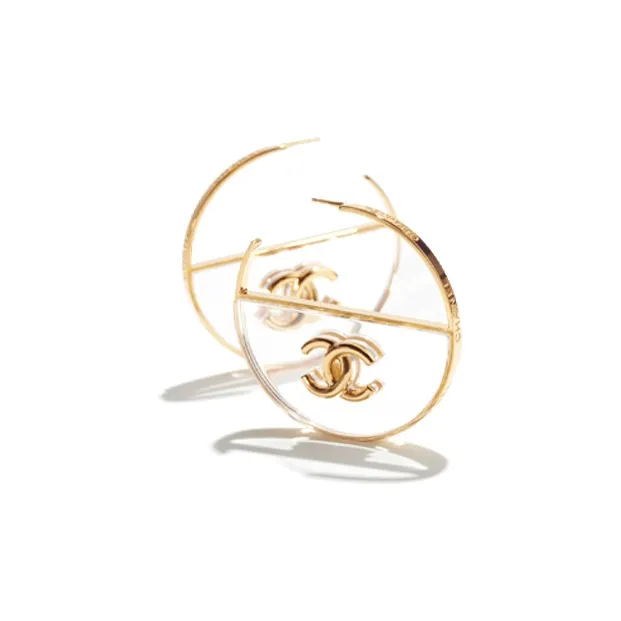 CHANEL Earrings Women's Gold-1