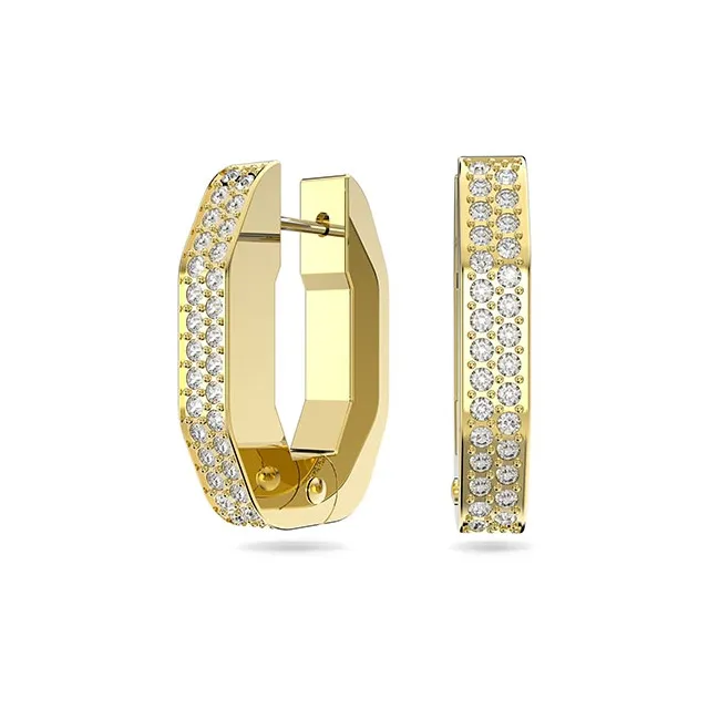 Swarovski Dextera Crystal Embellished Hoop Earrings-0
