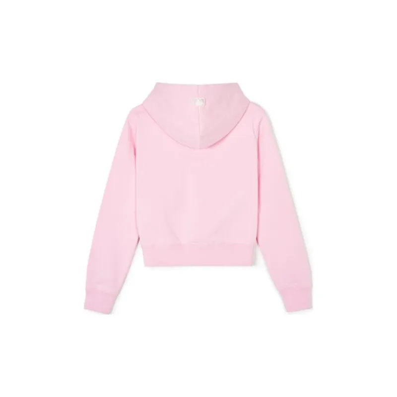 MLB Cleveland Guardians Cropped Coats Women's Pink-1