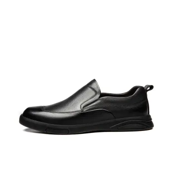 FAPAI Men's Casual Shoes Men Low Top Black
