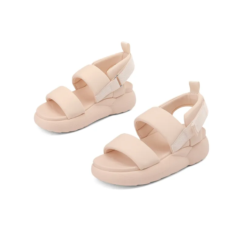 JOSINY Roman Sandals 5.5cm Women's Ecru/Light Pink-7
