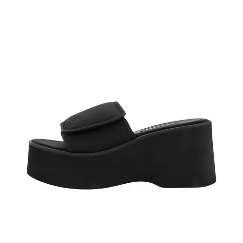 Courrèges Scuba Wave 75mm Platform Slides