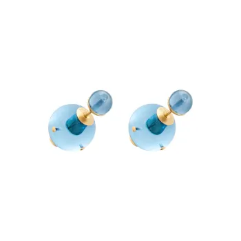DIOR Logo Plaque Earrings