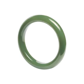 Artisan Lock Heart Jade Hetian Jade Bangles Women's Green Jade