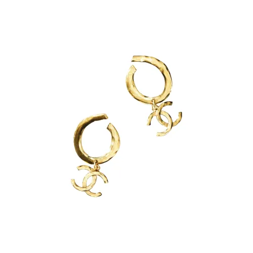 CHANEL Earrings Women's Gold