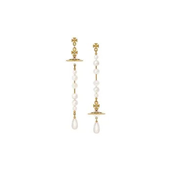 Vivienne Westwood Orb Embellished Drop Earrings