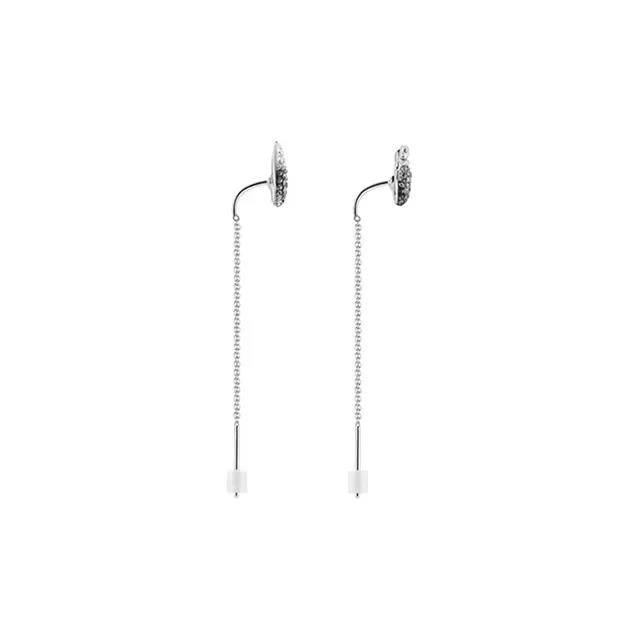Swarovski Rhodium Plated Earrings Women's-2
