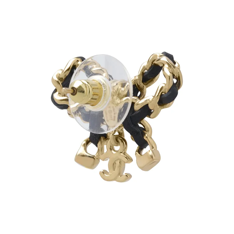 CHANEL Double C Earrings Women's-1