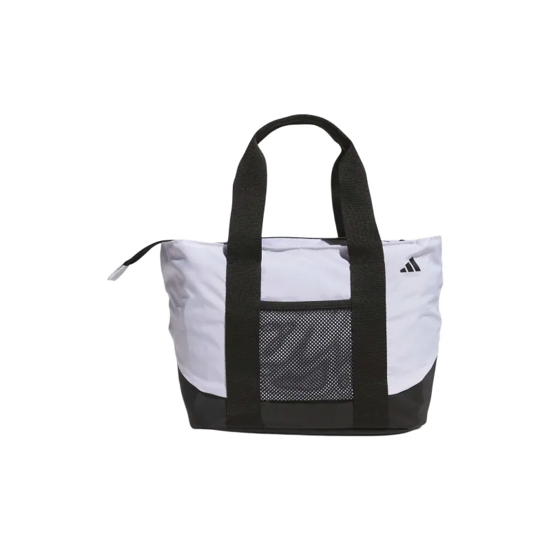 Adidas Recycled Polyester Plain Weave Fabric Handbag Men's White & Black-2