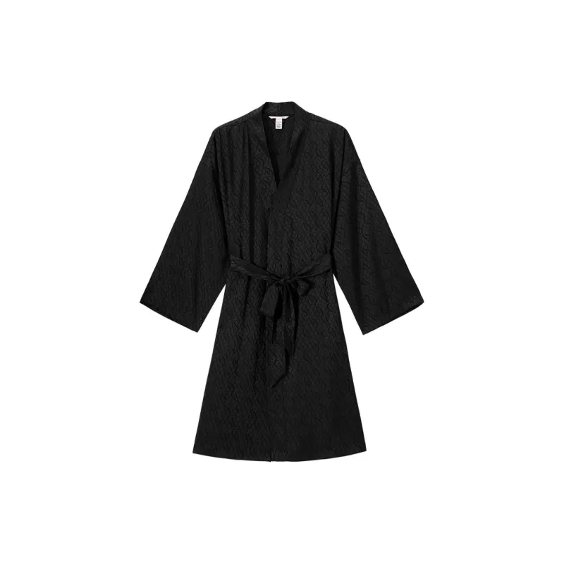 VICTORIA'S SECRET Pajama Robe Women's Black-0