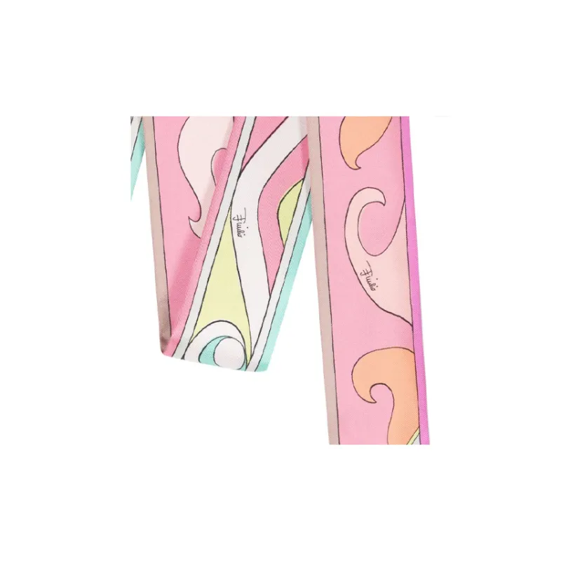 EMILIO PUCCI Silk Silk Scarves Unisex Pink-2