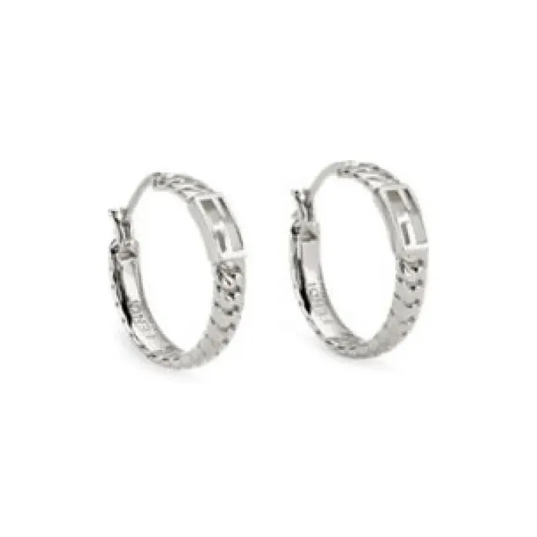 FENDI Metal Earrings Women's Silver-0