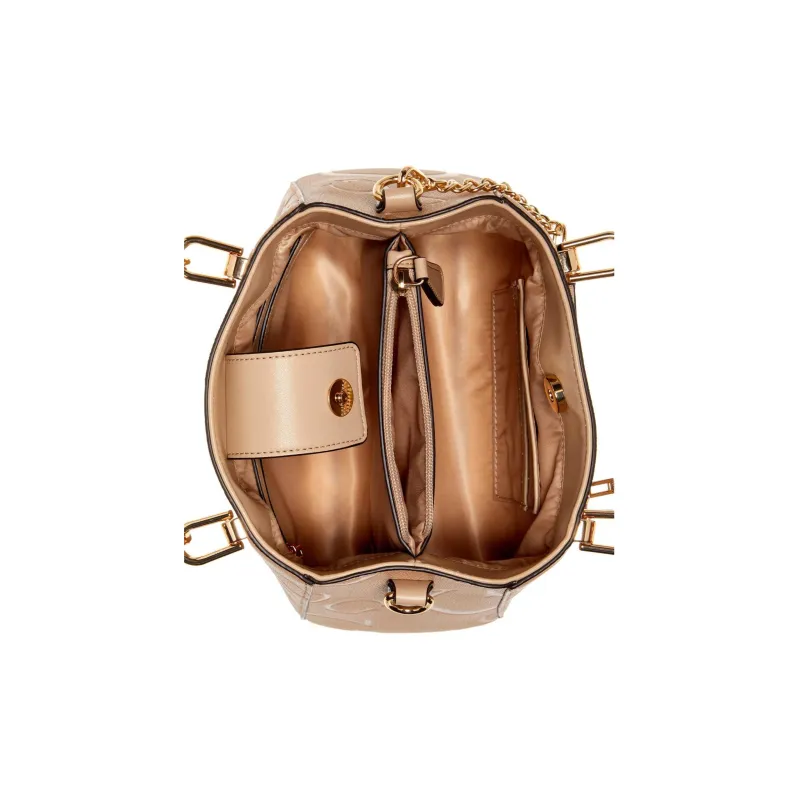 GUESS Artificial Leather Handbag Shoulder Bag Crossbody Bag Small Size Women's Light Brown-2