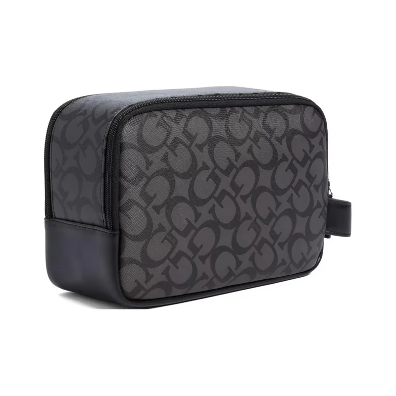 GUESS Artificial Leather Toiletry Bag Men's Black-1