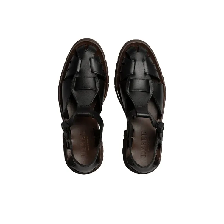 Hereu Pesca Roman Sandals Men's Black-2