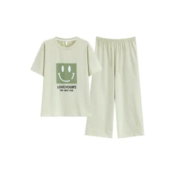 The Story Of The Flower Season Pajama Set Women's Light Green