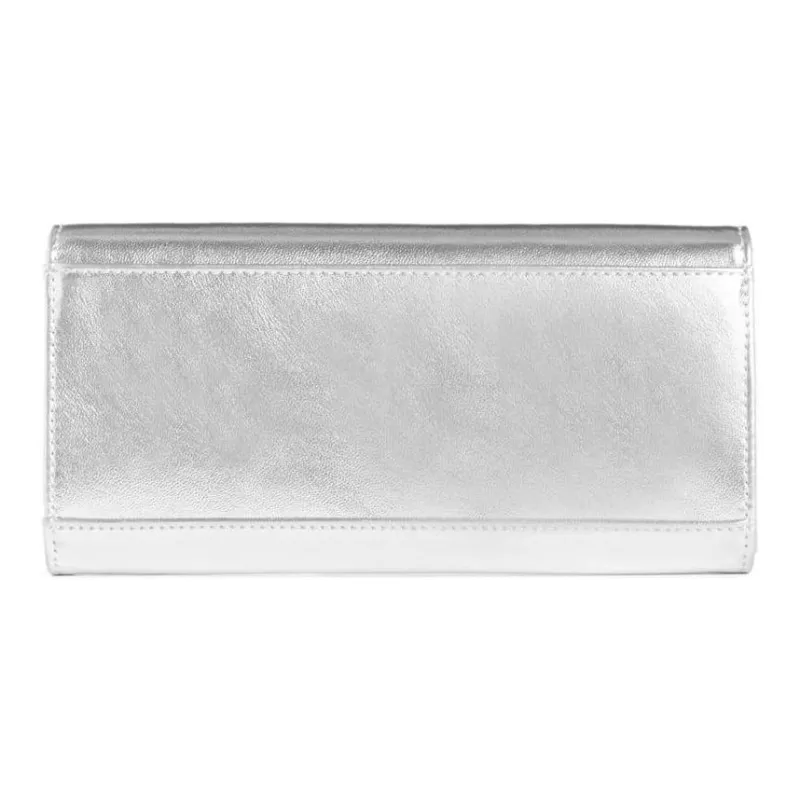 GUESS Artificial Leather Wallet Women's Silver-1