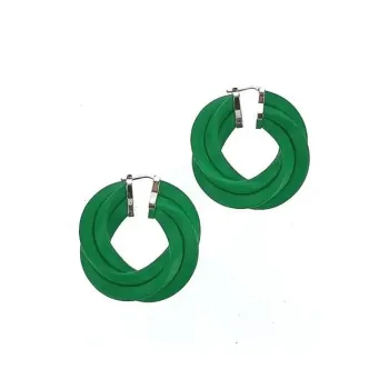 Bottega Veneta Twisted Hoop Earrings