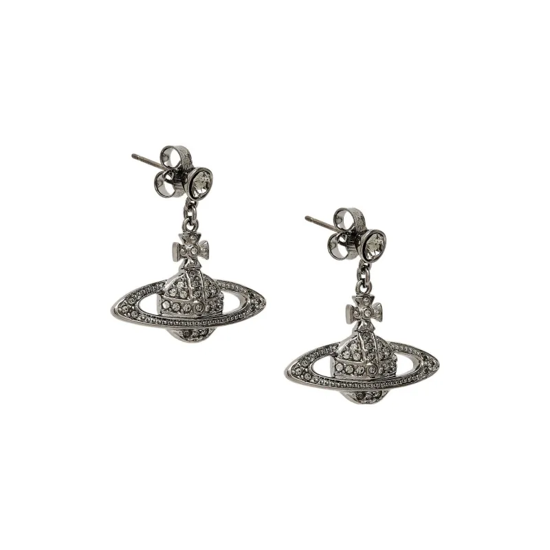 Vivienne Westwood Crystal Orb Earrings-1