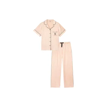 VICTORIA'S SECRET Pajama Set Women's Gold Pink