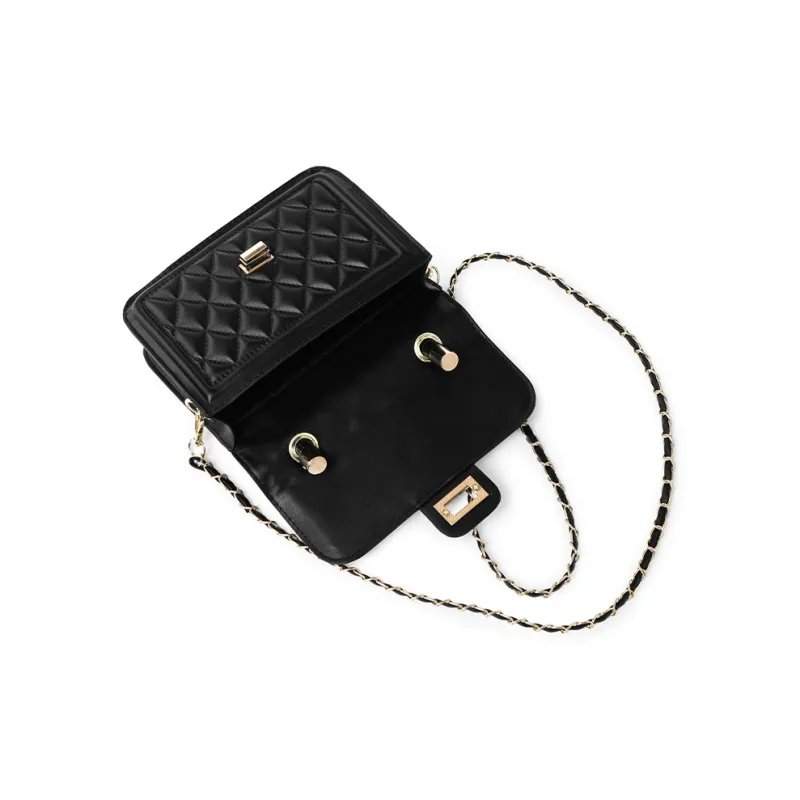 Bywhich PU Shoulder Bag Crossbody Bag Handbag Women's Black-1