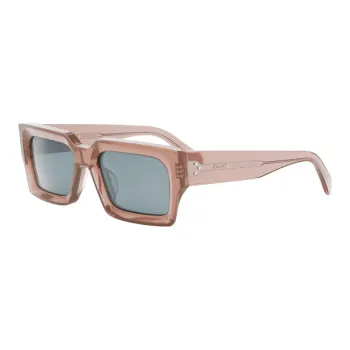 CELINE Acetyl Irregular Shape Sunglasses Unisex Light Brown