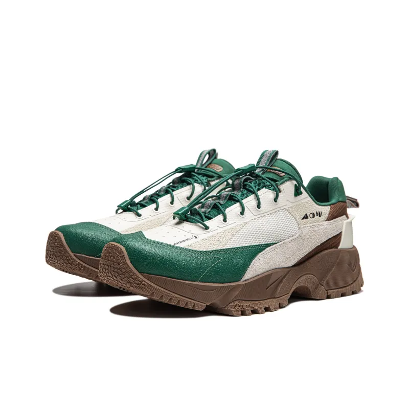 LiNing CF Pro Wilderness Cushioning Waterproof Low Top Casual Shoes Men's White Green Brown-2