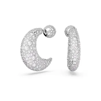 Swarovski Rhodium Plated Earrings Women's White