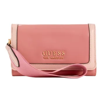 GUESS Artificial Leather Card Holder, Wallet Women's Pink