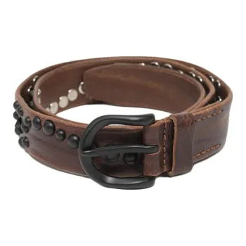 OUR LEGACY Stud detailing Leather Belt
