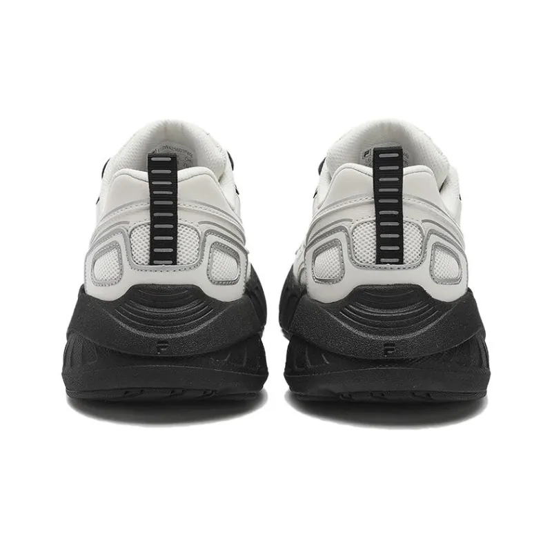 FILA FUSION CRED Leader Cushioning Anti-Slip And Wear-Resistant Low-Top Casual Running Shoes Women's Micro White Black-3