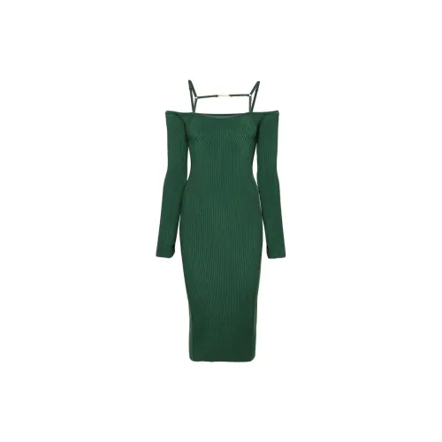 Jacquemus Long-Sleeved Dresses Women's Dark Green