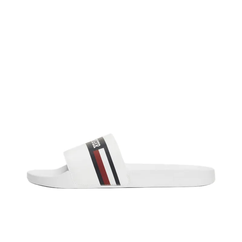 Tommy Hilfiger EVA Massage Antibacterial Slide Slippers Men's White-0